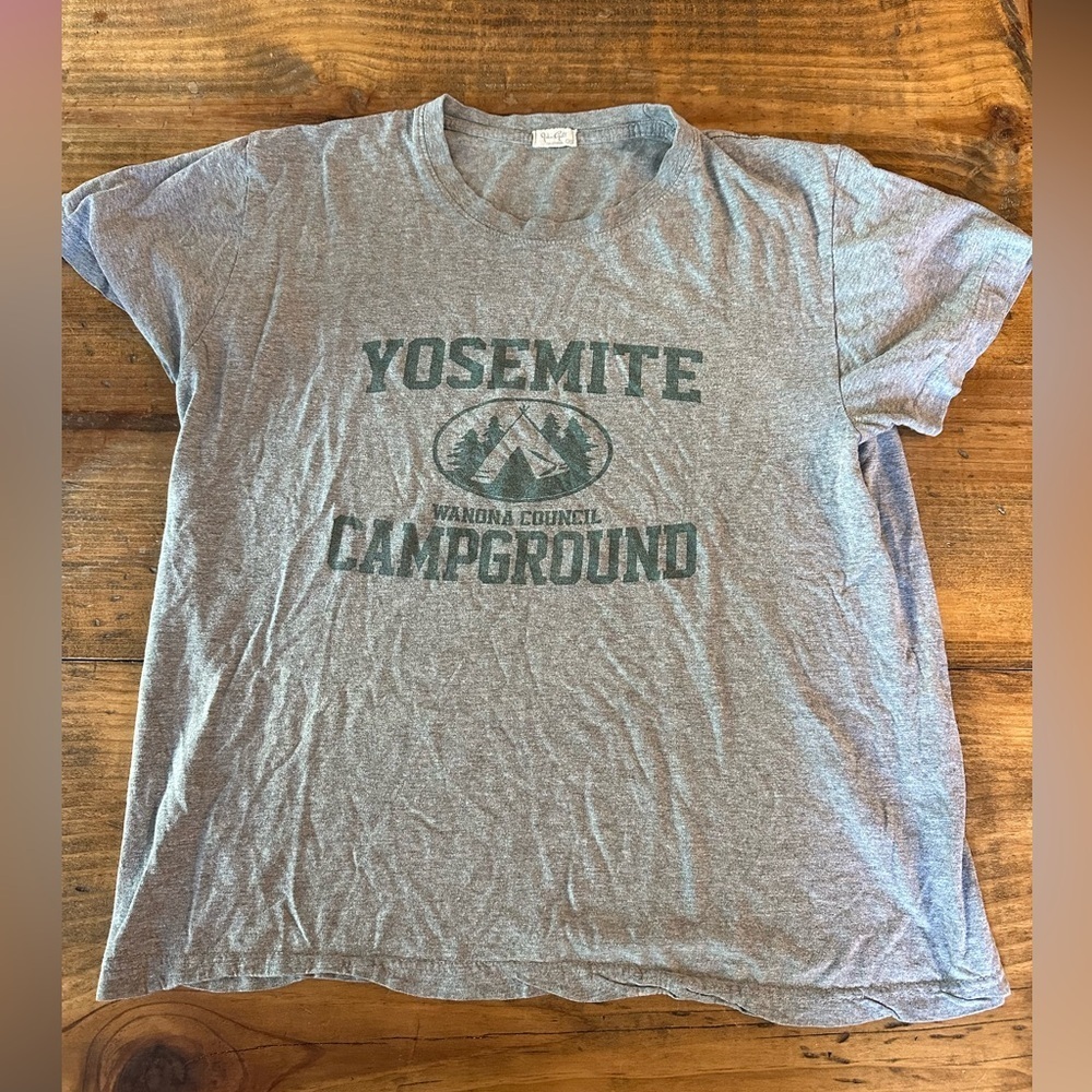 John Galt Gray Yosemite Campground T-Shirt One Size